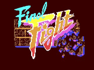 Final Fight title screen for Commodore 64